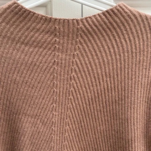 Aritzia Women's Ribbed Crewneck Sweater - taupe - Picture 3 of 4